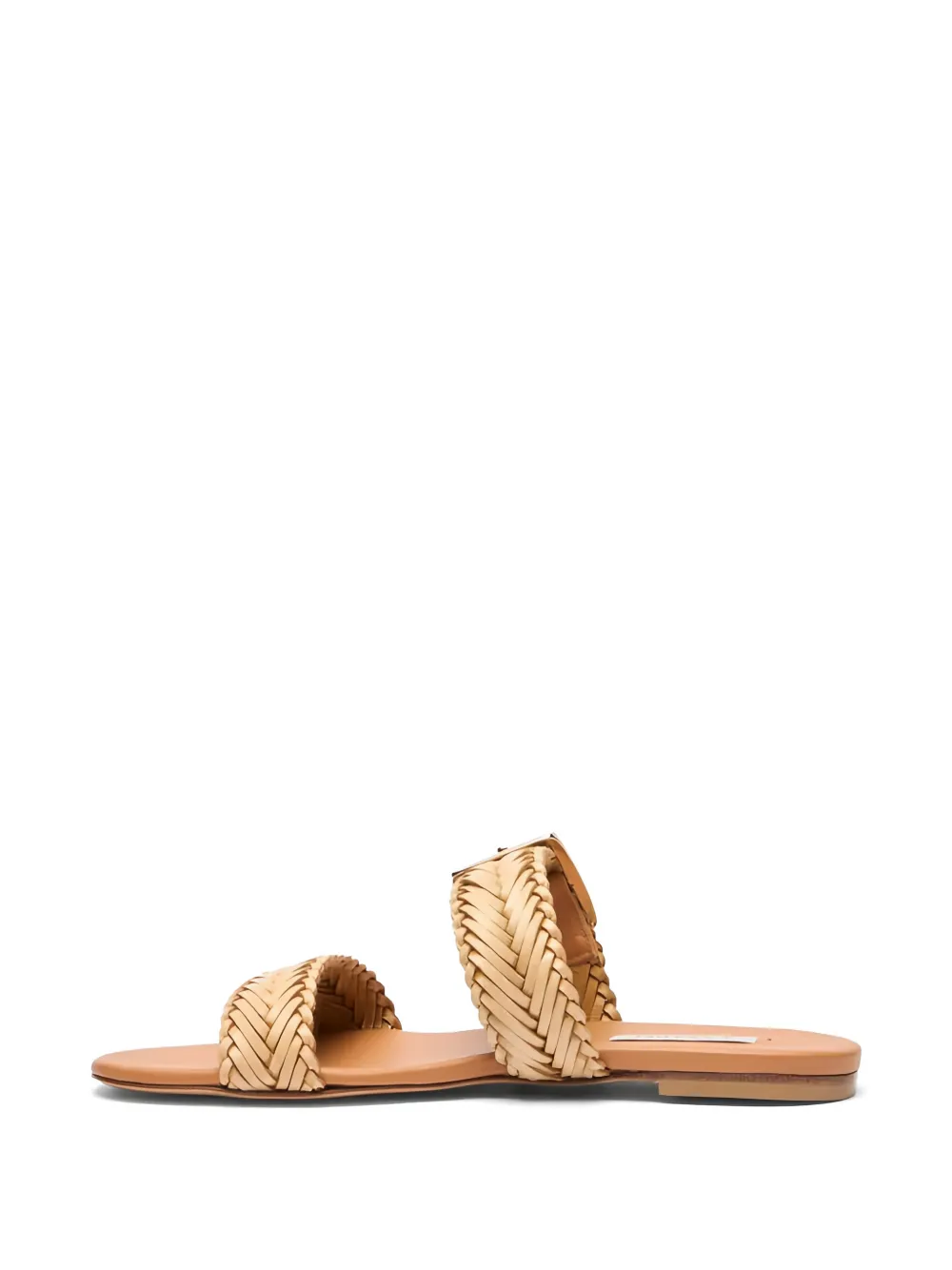 Casadei Kenya woven buckle sandals Beige