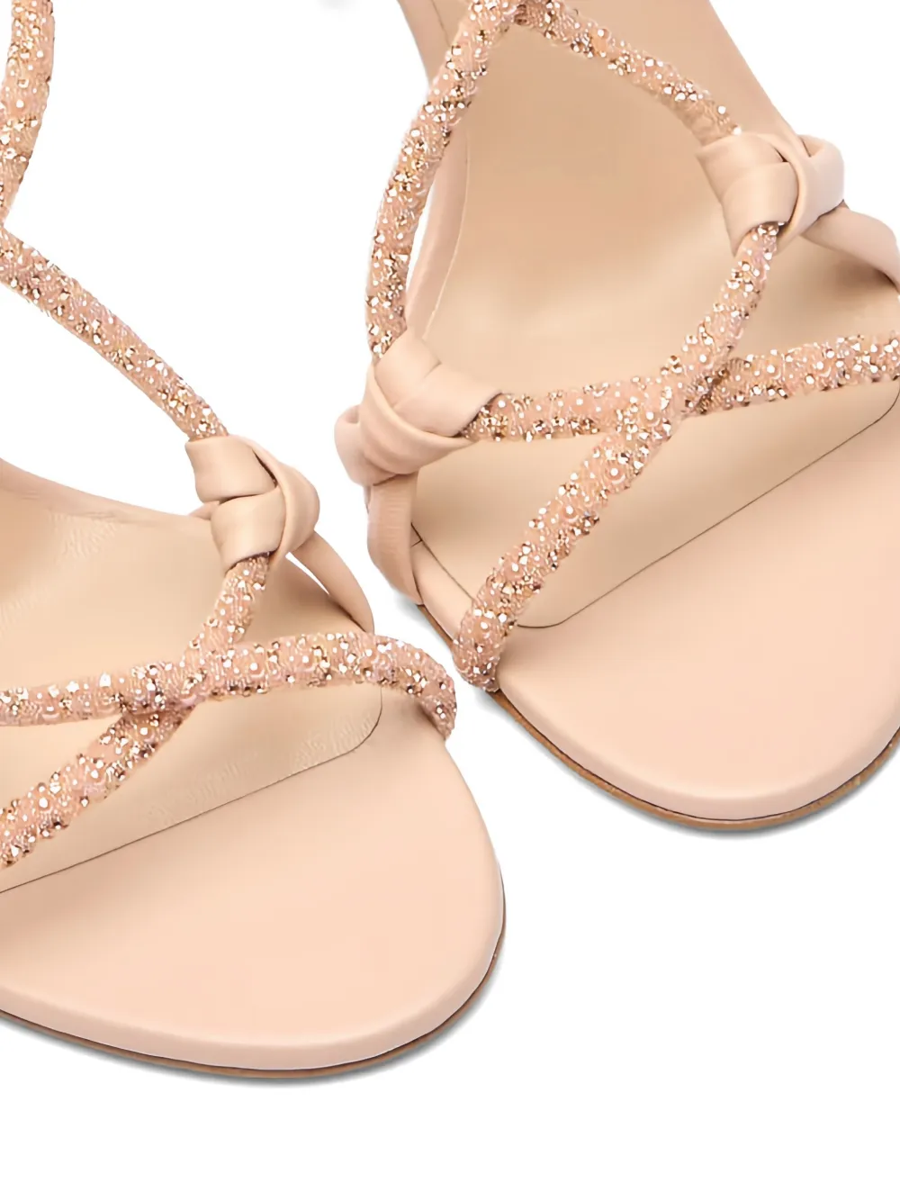 Casadei Julia Itaca leather sandals Beige