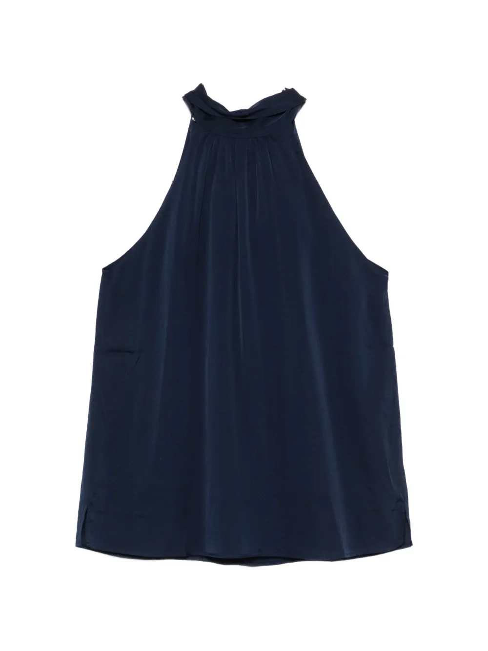 SILK95FIVE halterneck blouse - Blu