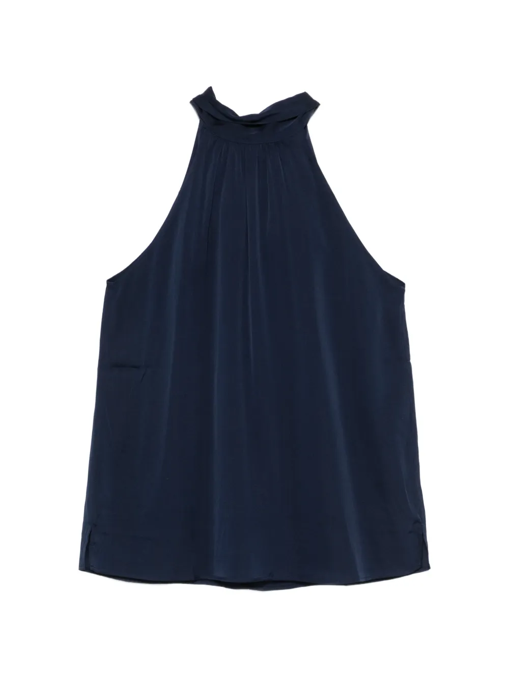 SILK95FIVE halterneck blouse - Blu