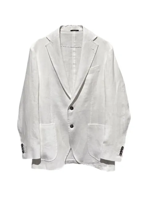 SARTORIO NAPOLI single-breasted linen blazer