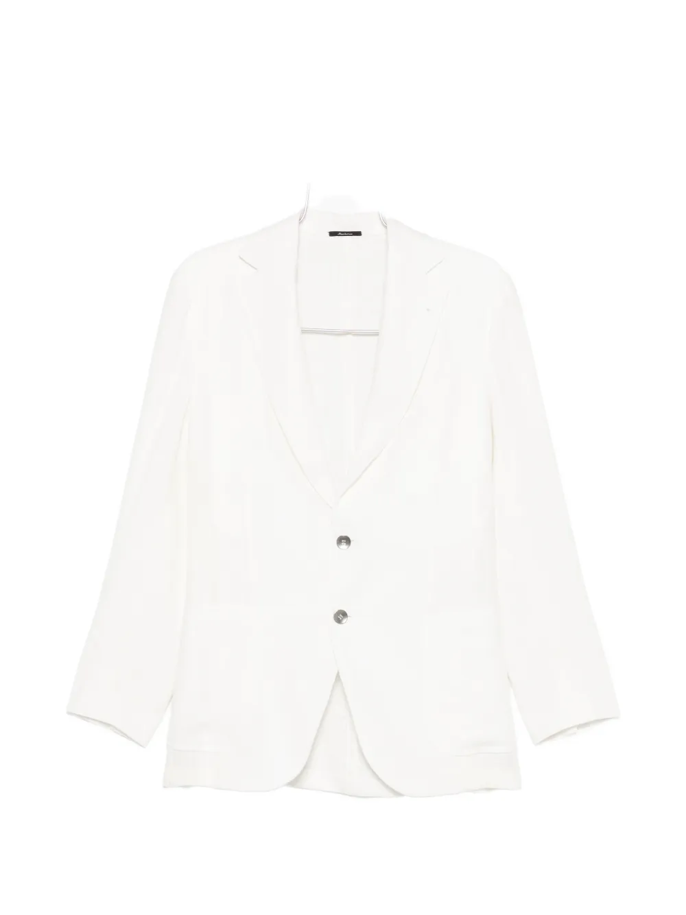 SARTORIO NAPOLI single-breasted linen blazer - Bianco