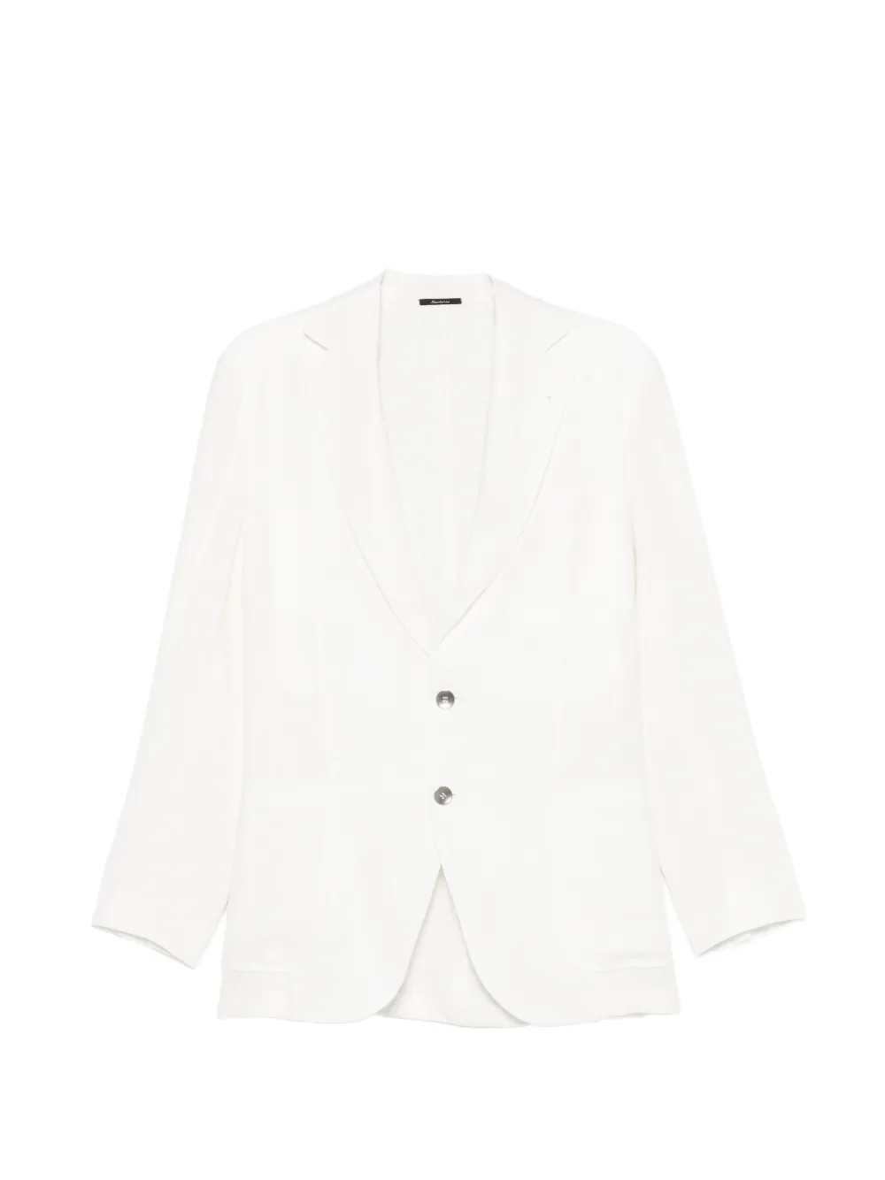 SARTORIO NAPOLI single-breasted linen blazer - Bianco