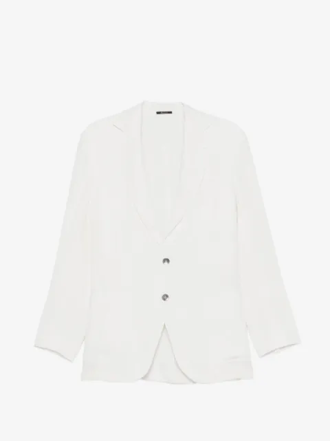 SARTORIO NAPOLI single-breasted linen blazer