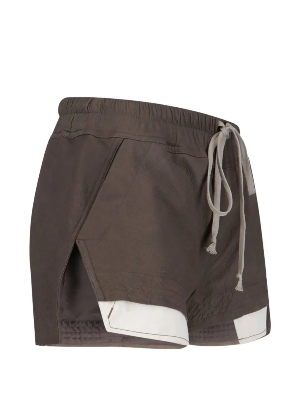  Rick Owens Drawstring Split Trousers - Brown 