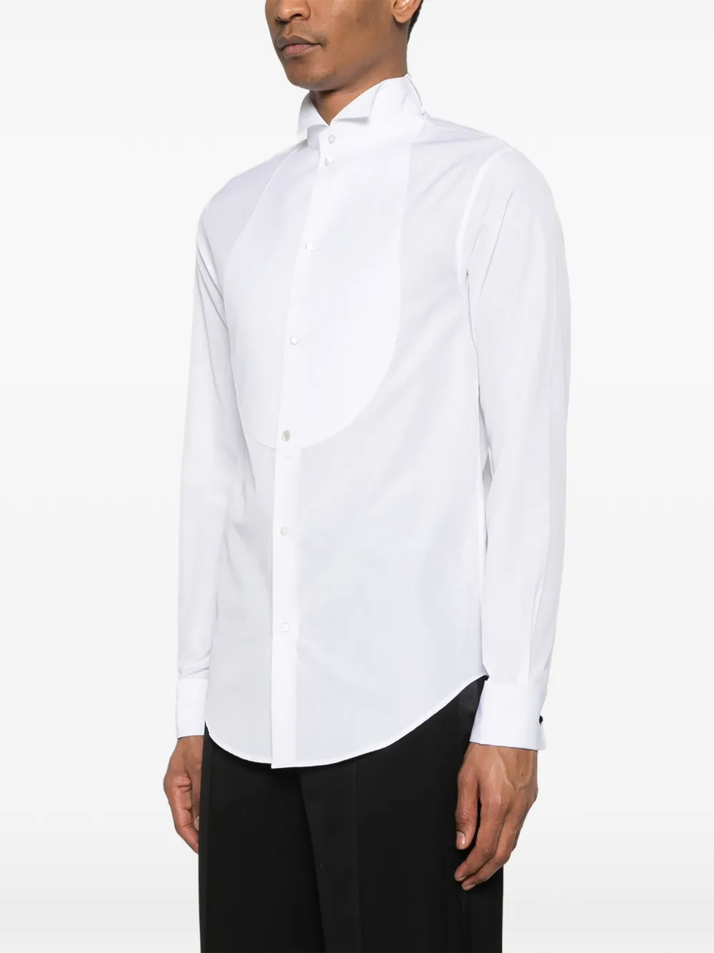 Emporio Armani Overhemd met puntige kraag Wit