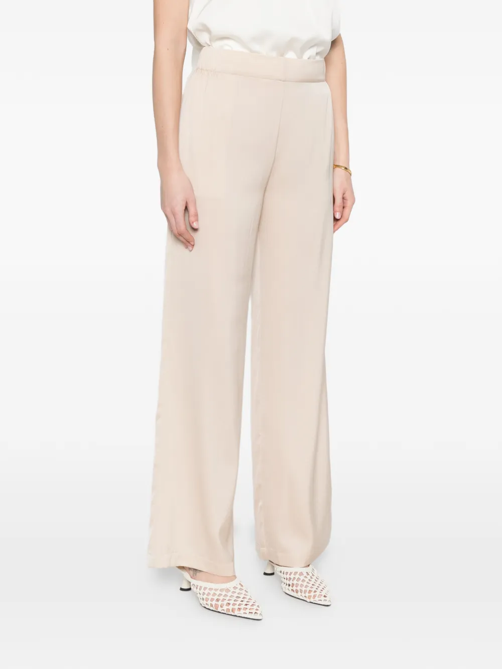  Silk95five Amalfi Elasticated Trousers - Neutrals 