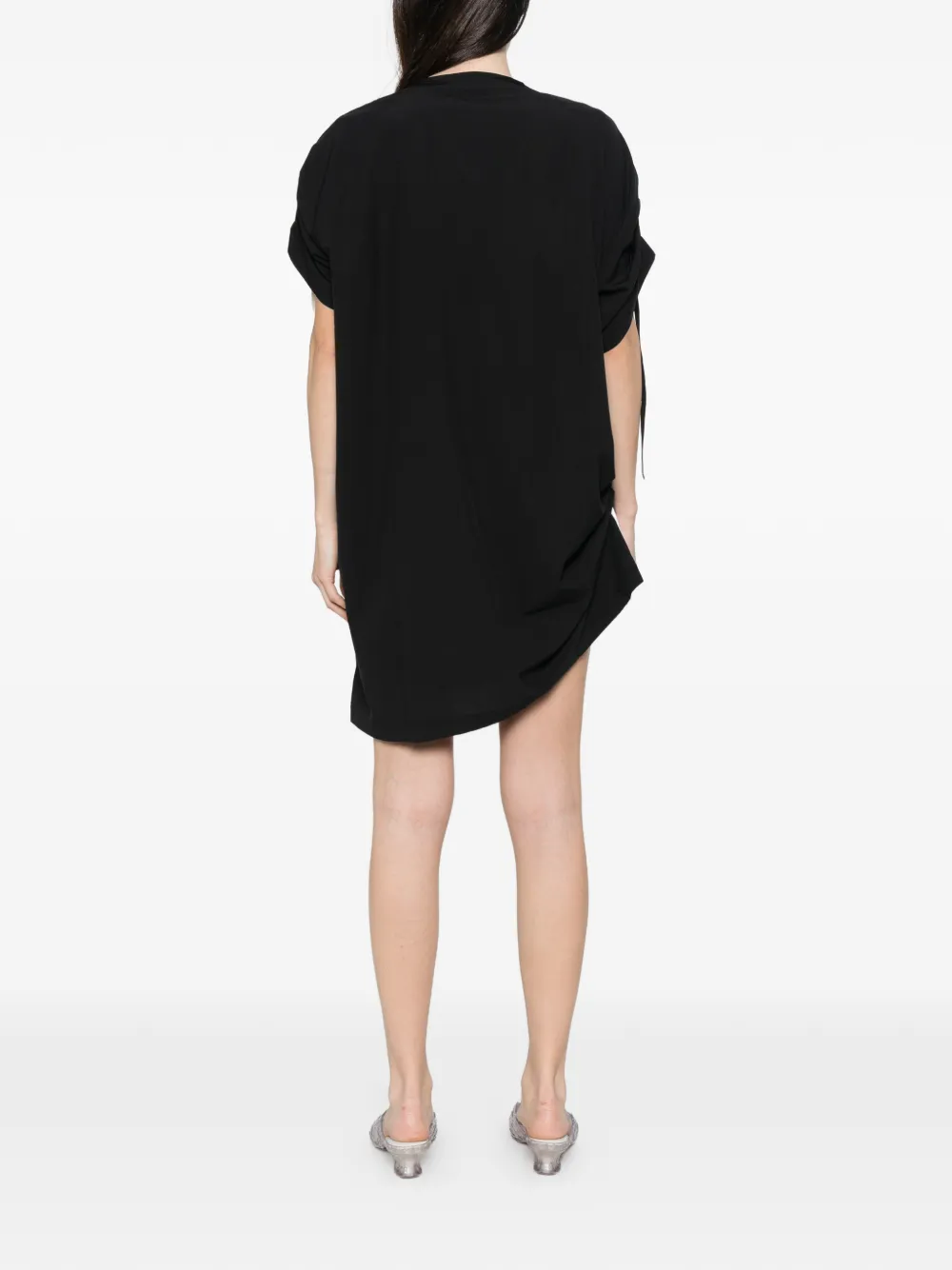 Y-3 Jurk met gestreepte mouwen Zwart