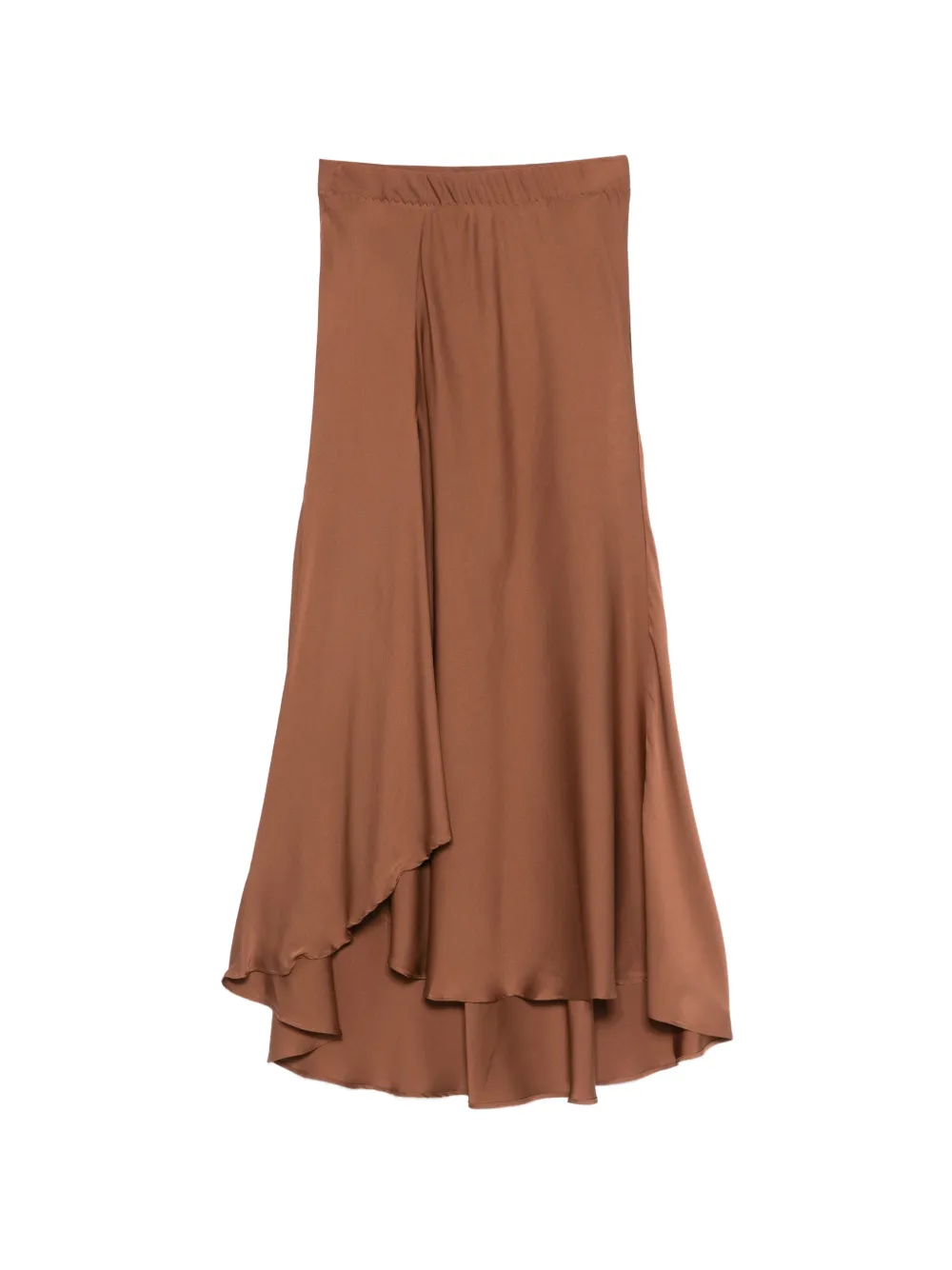 SILK95FIVE Sirene layered midi skirt - Marrone