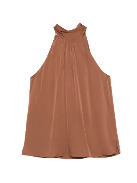 SILK95FIVE blusa Villete con cuello halter