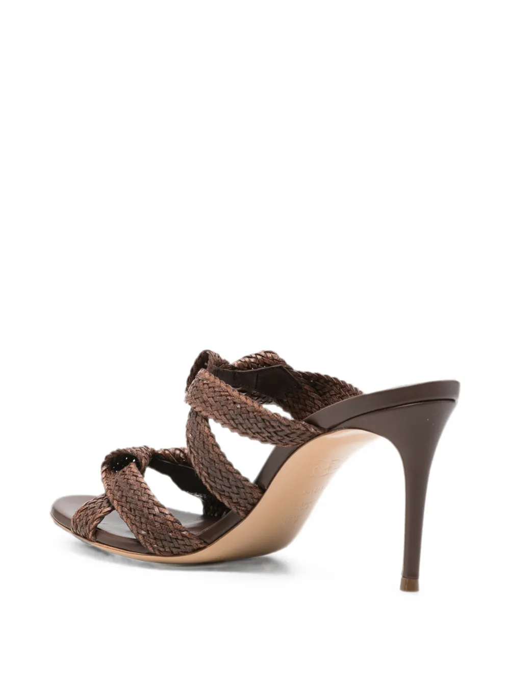 Casadei woven-leather sandals Bruin