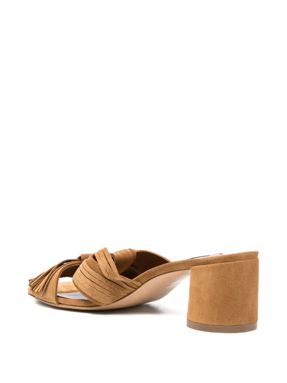 Casadei Nomad fringe-detail knotted sandals Bruin