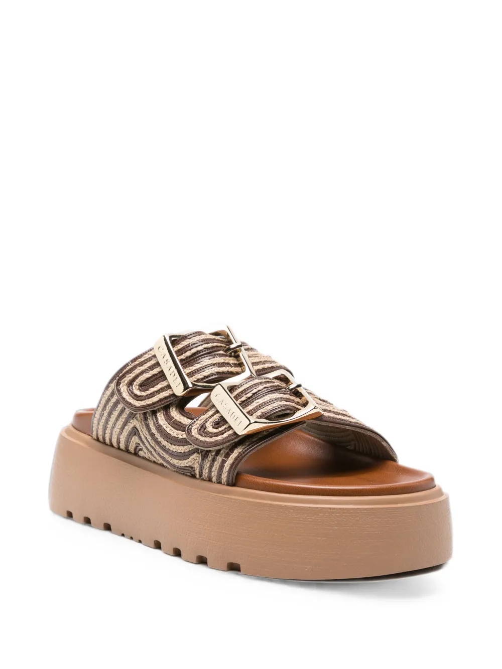 Casadei buckle-fastening platform sandals Bruin