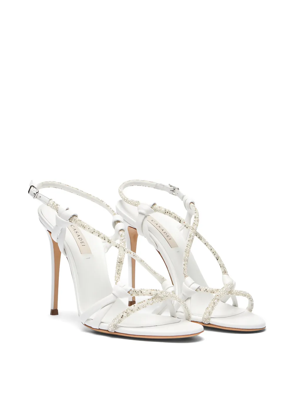 Casadei Julia Itaca leather sandals Wit