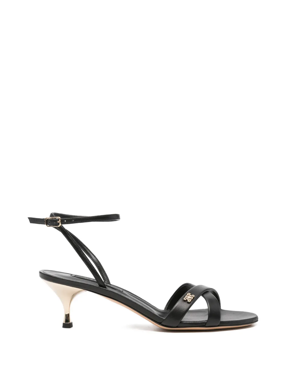 Casadei Jane crossover-strap buckle-fastening sandals Zwart