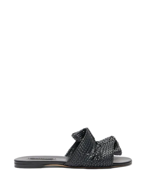 Casadei Hanoi woven flat sandals