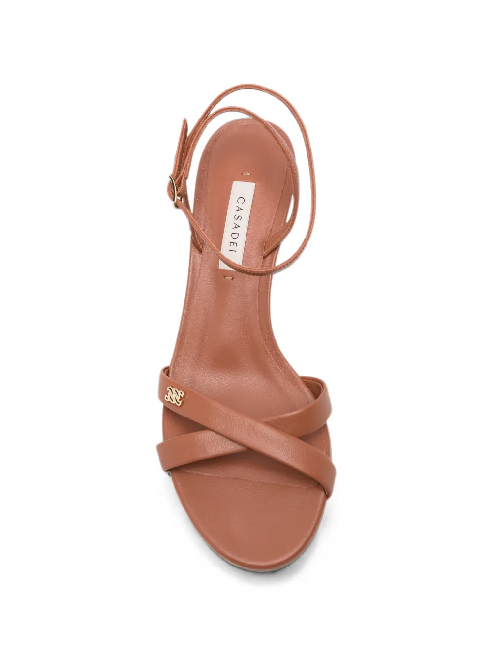 Casadei logo-appliqué sandals Bruin