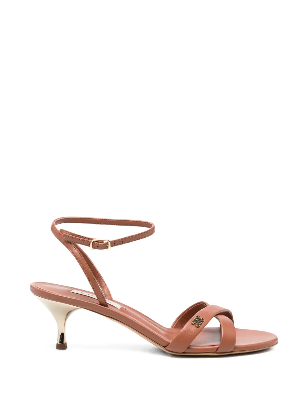 Casadei logo-appliqué sandals - Marrone