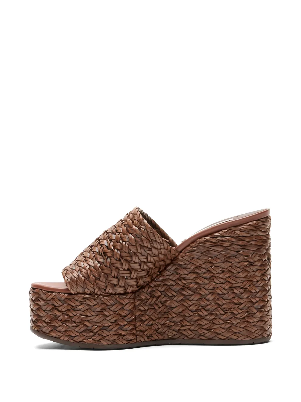 Casadei Suncity woven wedge sandals Bruin