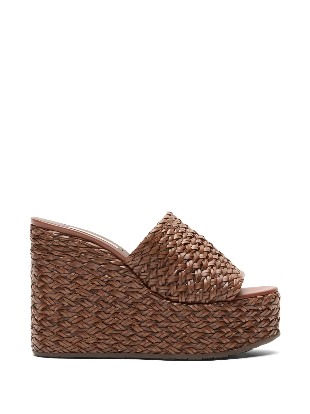 Casadei Suncity woven wedge sandals Bruin