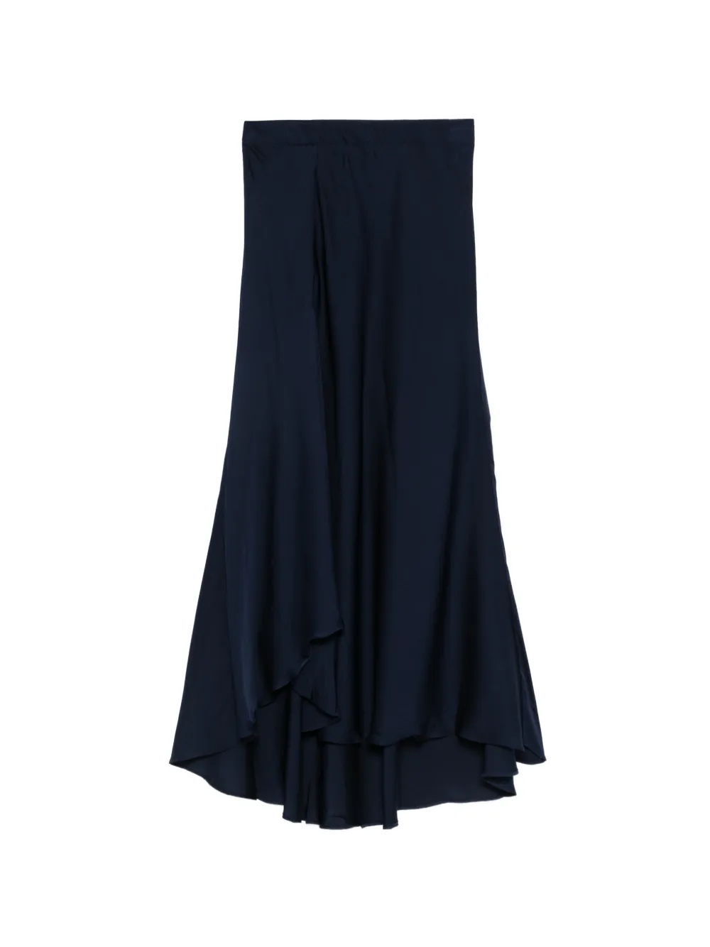SILK95FIVE Sirene draped midi skirt - Blu