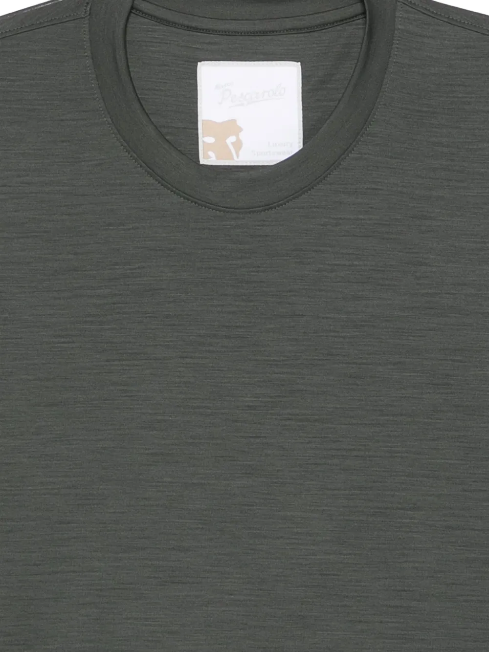 Marco Pescarolo T-shirt met ronde hals Groen