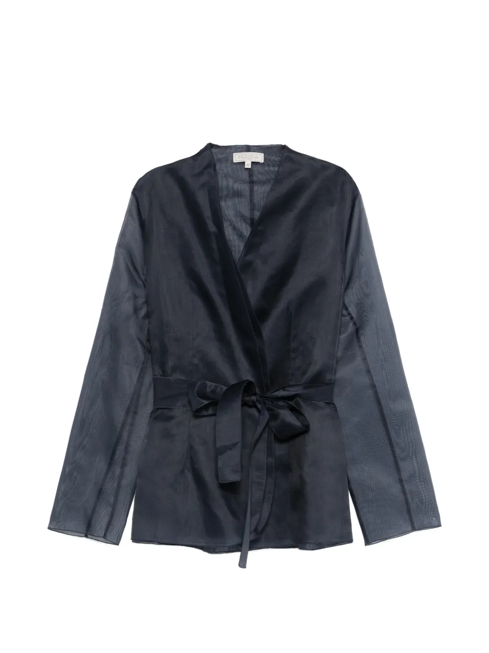 Antonelli Elia tie-waist fitted jacket - Nero