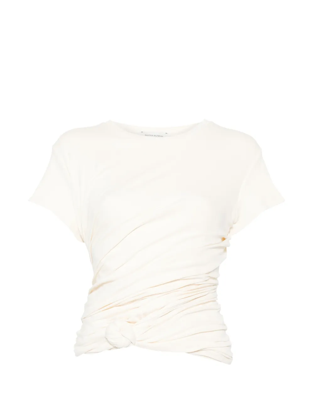 Magda Butrym knotted T-shirt - Toni neutri