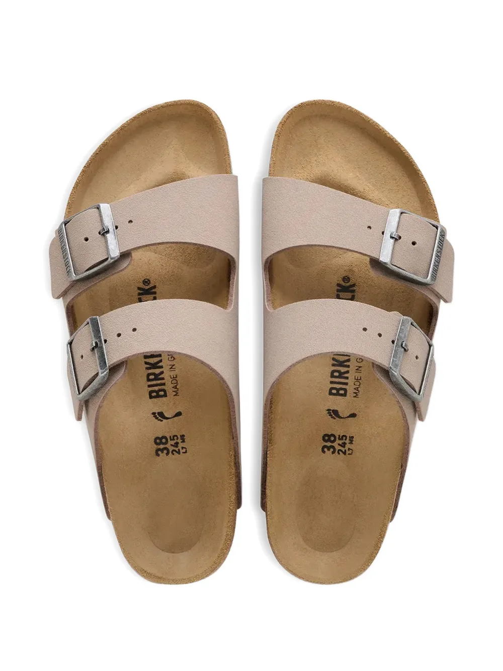 Birkenstock Arizona buckle-fastening sandals Beige
