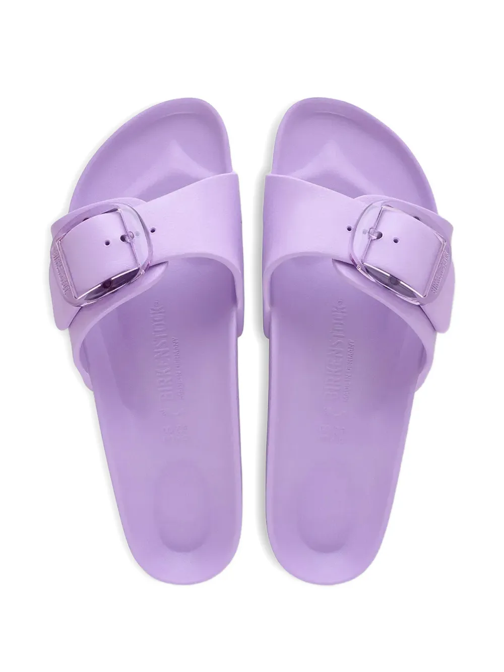 Birkenstock Madrid Big Buckle slides Paars