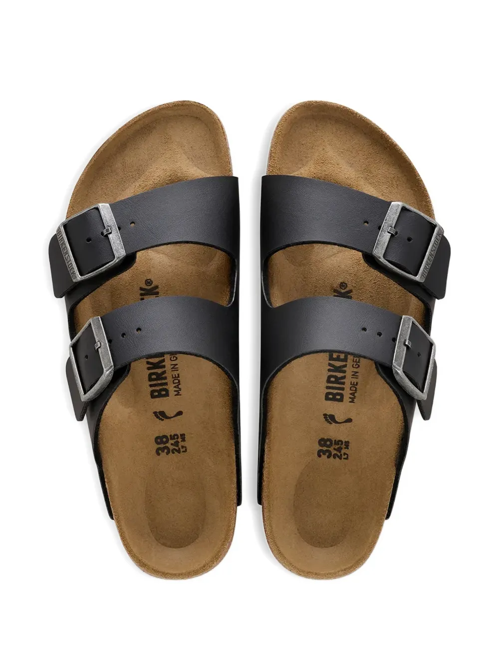 Birkenstock Arizona buckle-fastening sandals Zwart