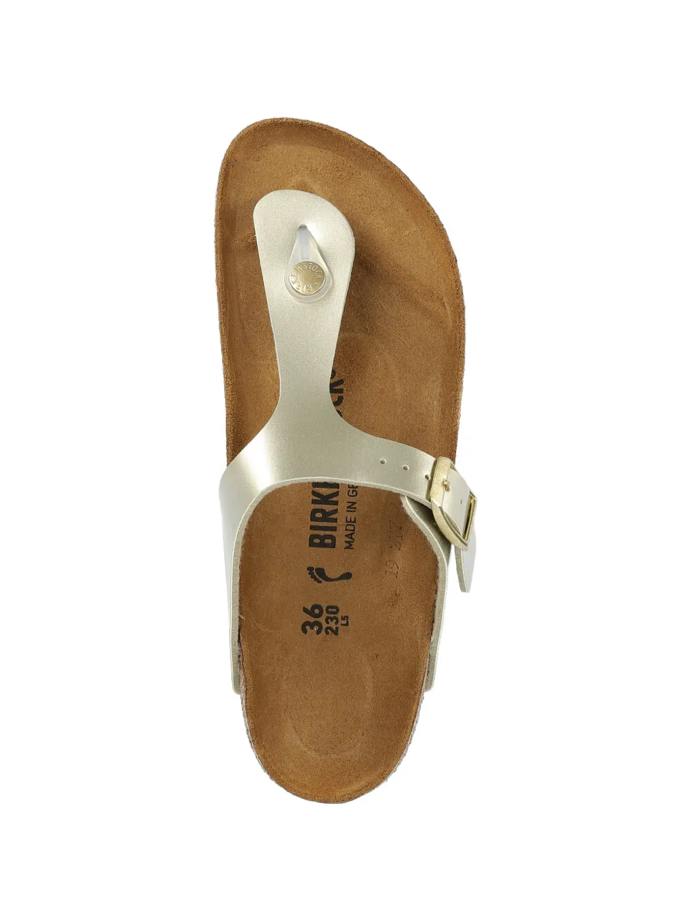 Birkenstock Kids Gizeh slides Goud
