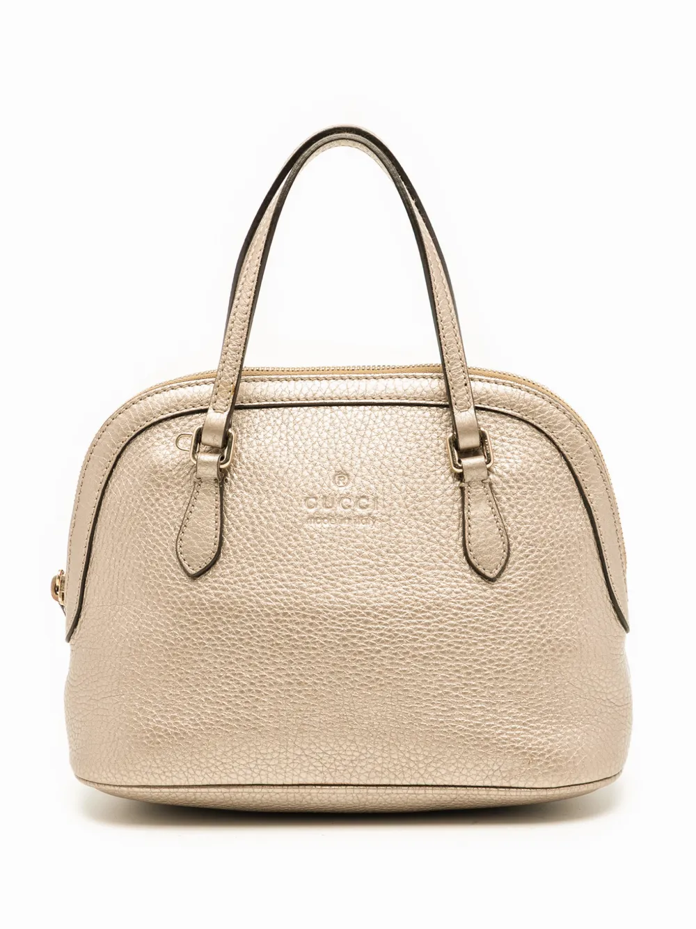 Gucci Pre-Owned 2016-2026 Mini Leather Dome satchel - Oro