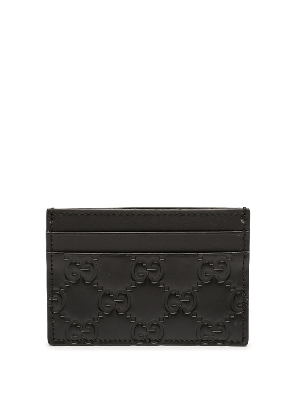 Gucci Pre-Owned 2000-2015 Guccissima card holder - Nero