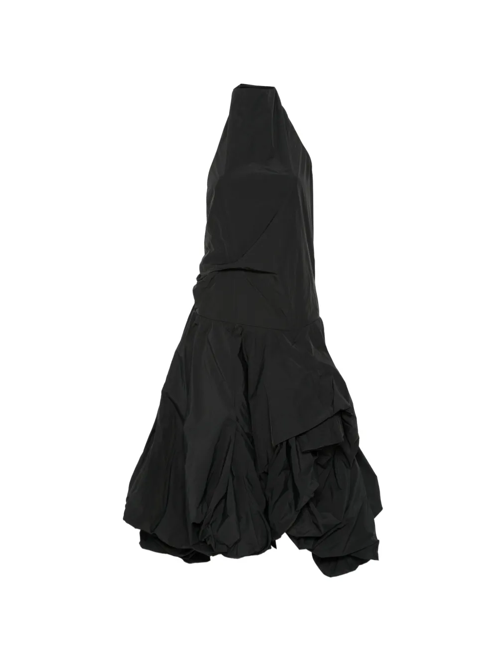 Magda Butrym halterneck midi dress - Nero