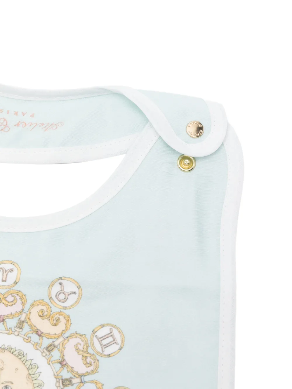 Atelier Choux Slabbetje met print Blauw