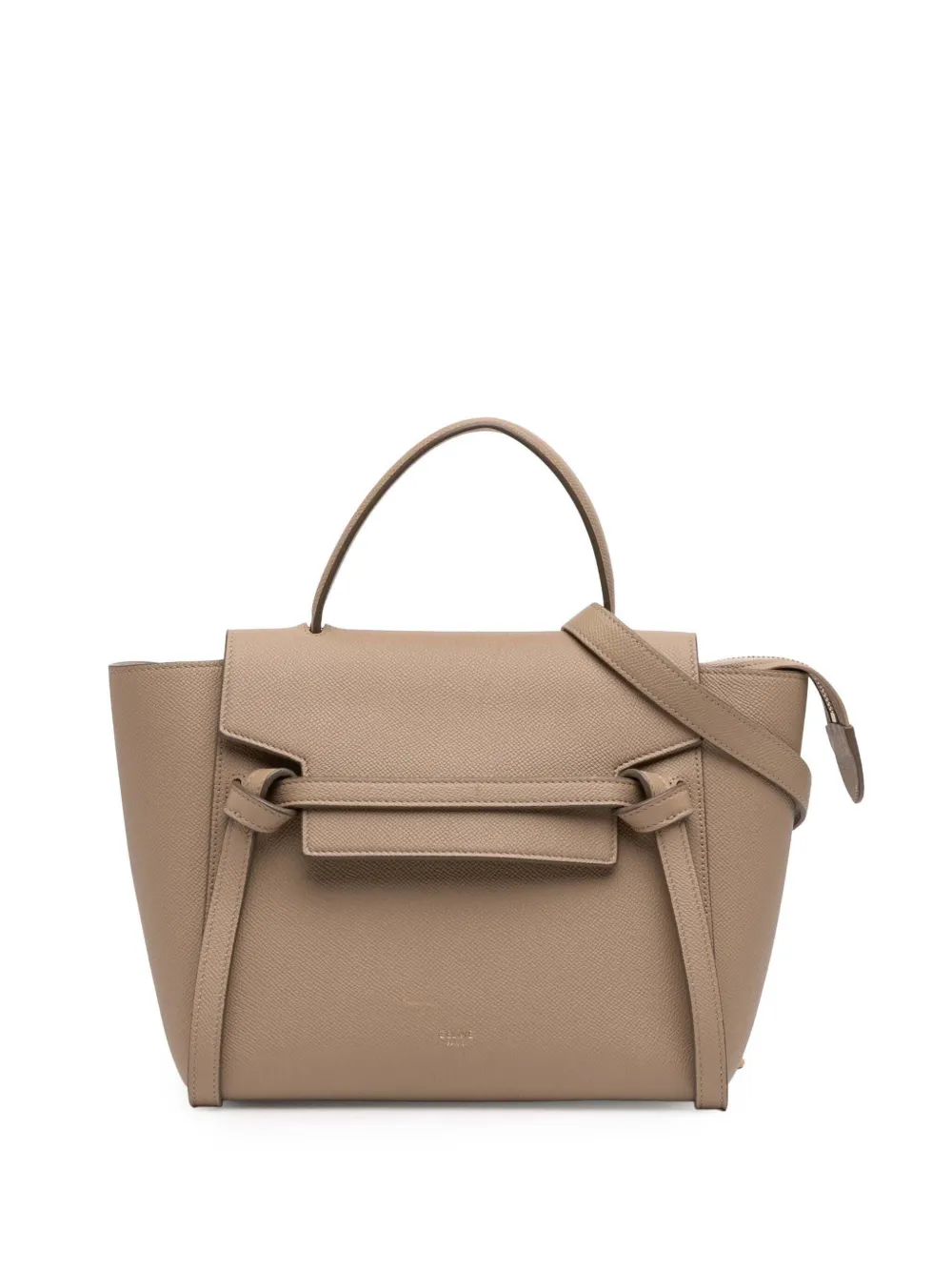 Celine Pre-Owned 2019 Micro Grained Calfskin Belt Bag satchel - Marrone