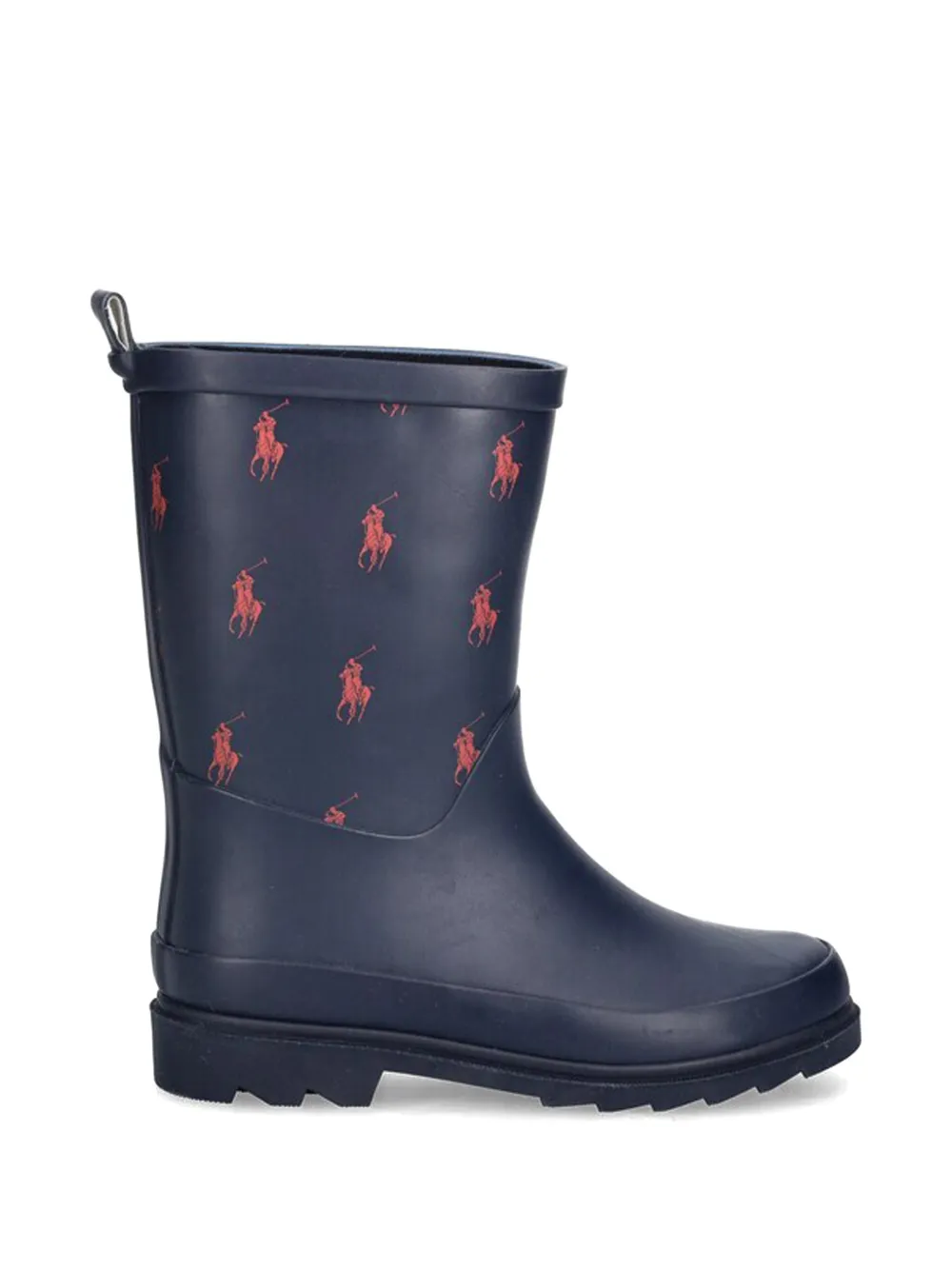 POLO RALPH LAUREN KIDS Laarzen met logo en grafische print Blauw