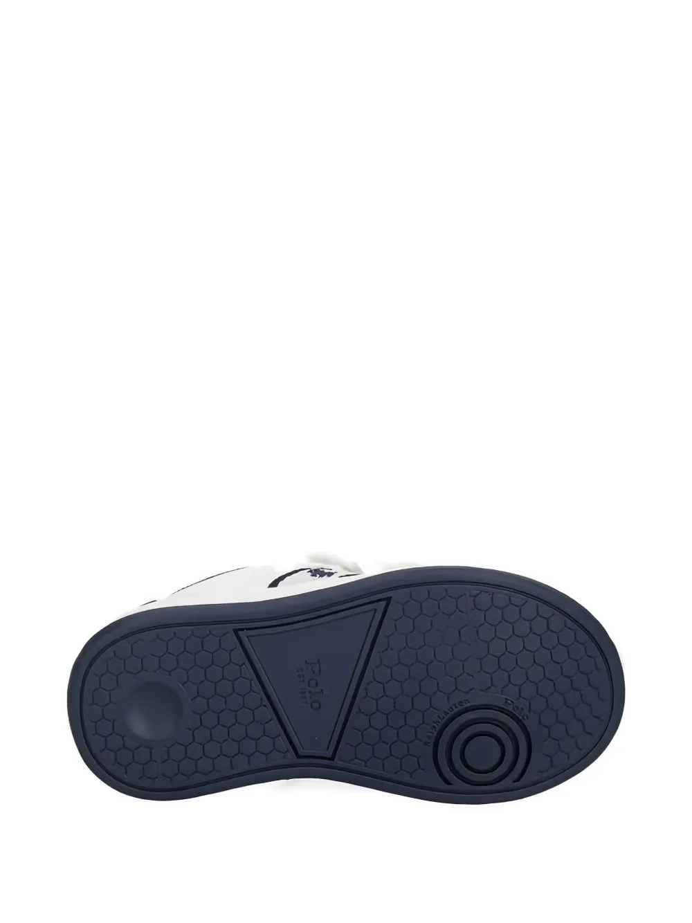 POLO RALPH LAUREN KIDS Gestreepte sneakers Wit