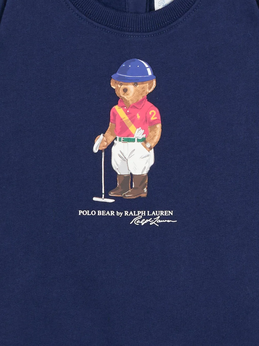 POLO RALPH LAUREN KIDS Sweater met teddybeerprint Blauw