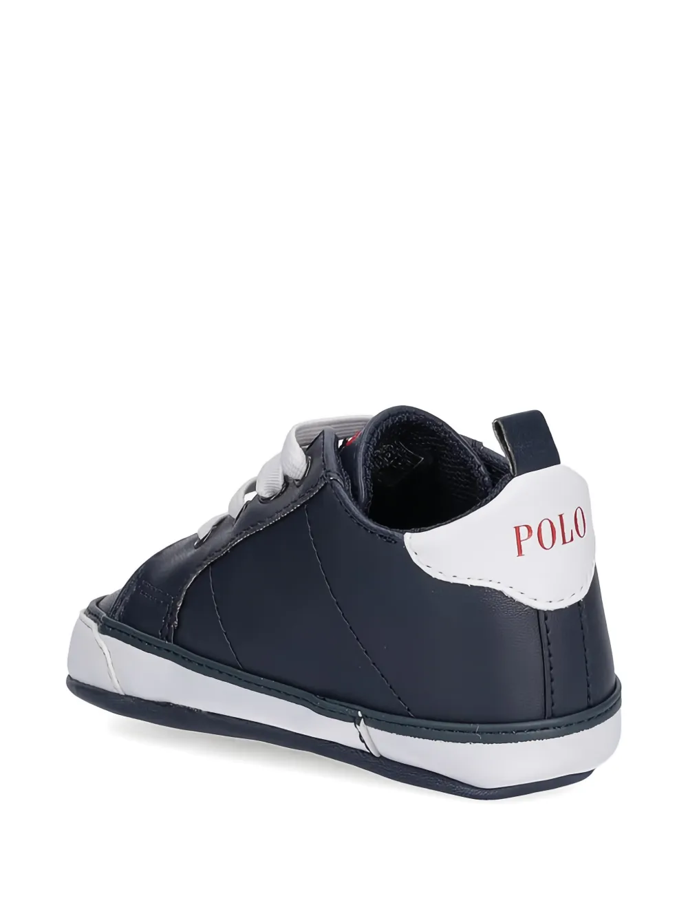 POLO RALPH LAUREN KIDS Quilton Bear lace-up sneakers Blauw