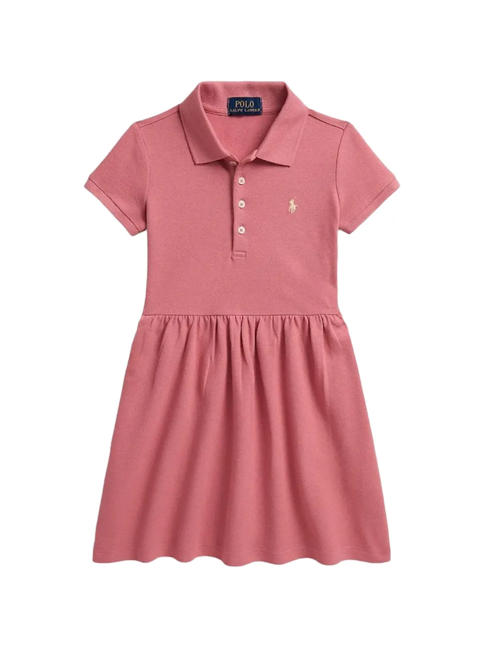 POLO RALPH LAUREN KIDS polo A-line mini dress - Rosa