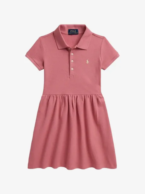 POLO RALPH LAUREN KIDS vestido corto estilo playera tipo polo acampanado