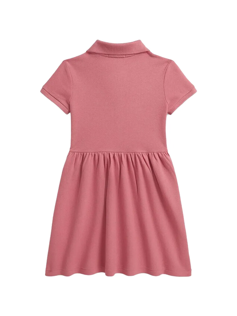 POLO RALPH LAUREN KIDS A-lijn mini-jurk met polokraag Roze