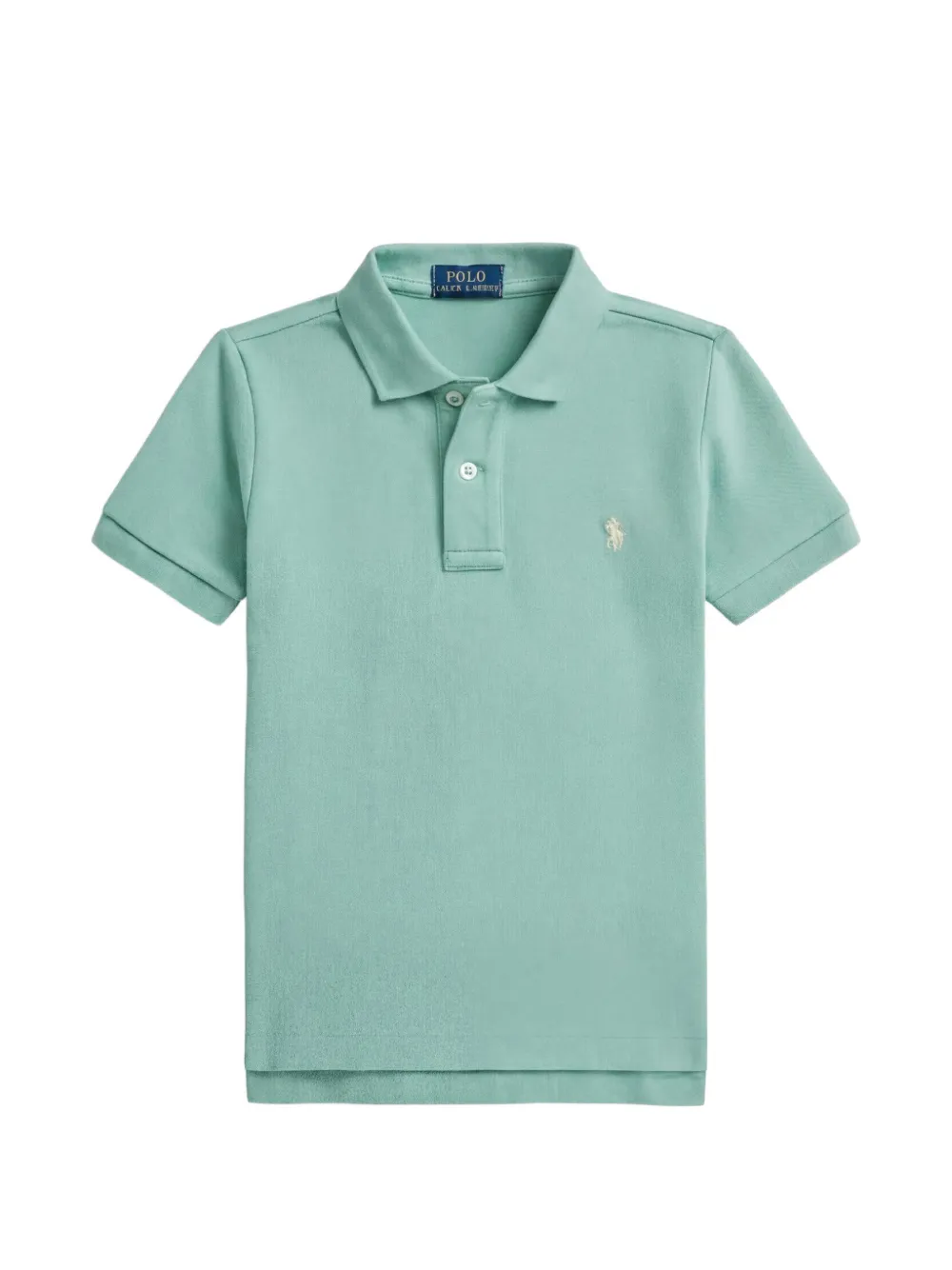POLO RALPH LAUREN KIDS button short-sleeve polo shirt - Verde