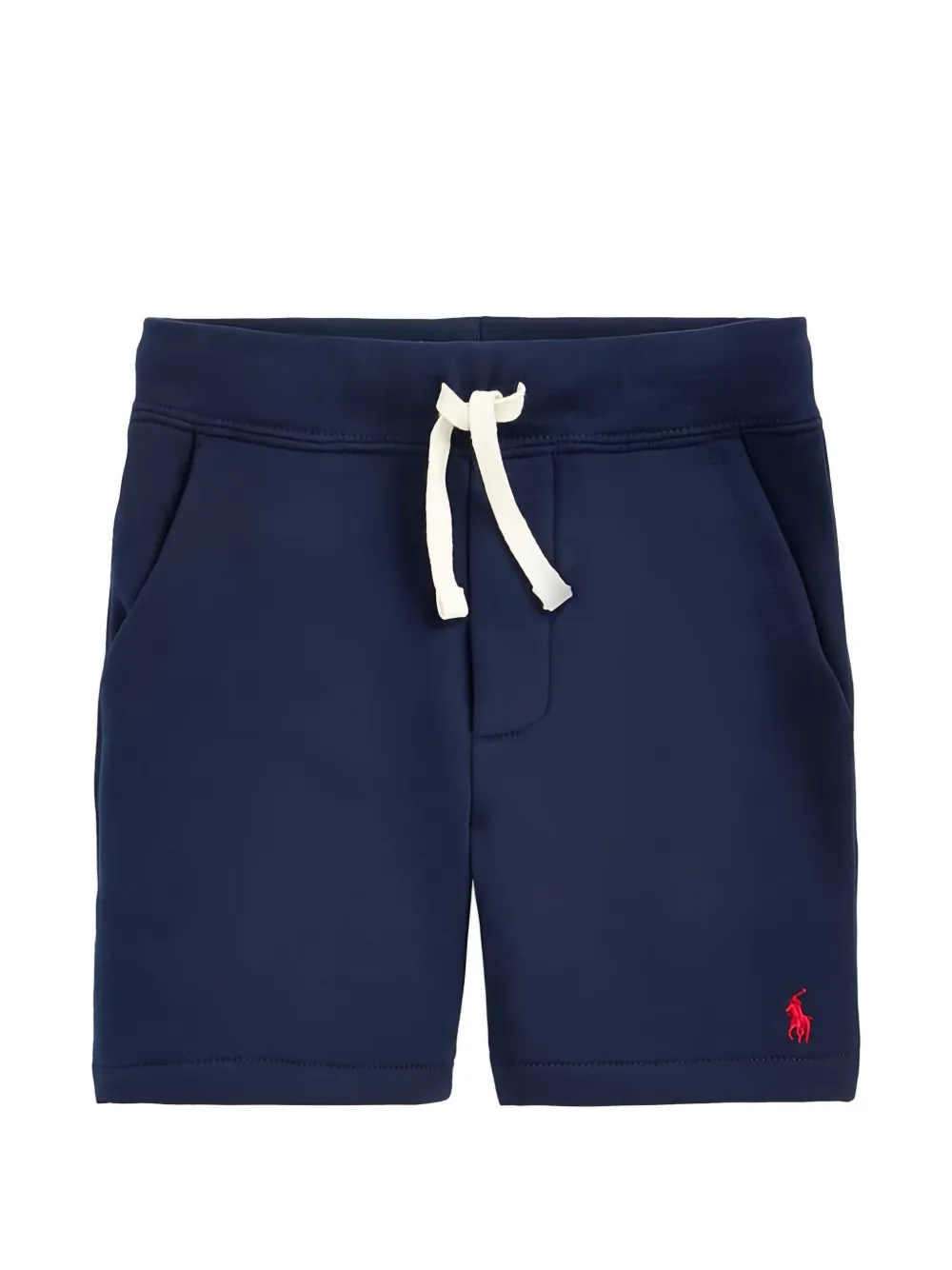 POLO RALPH LAUREN KIDS drawstring logo-detail cotton shorts - Blu