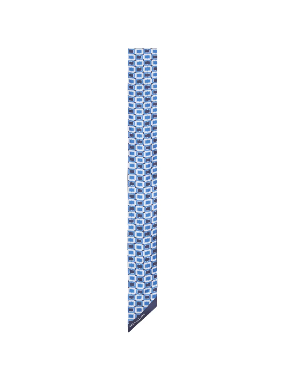 Tagliatore geometric pattern scarf - Blu