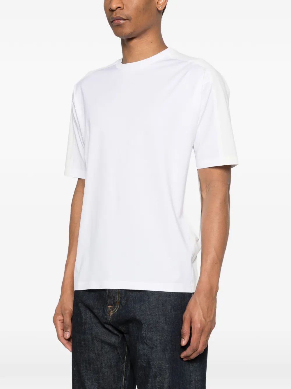 Herno T-shirt met vlakken Wit