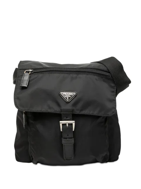 Prada Pre-Owned 2000-2012 Tessuto Zip Buckle Messenger Bag crossbody bag