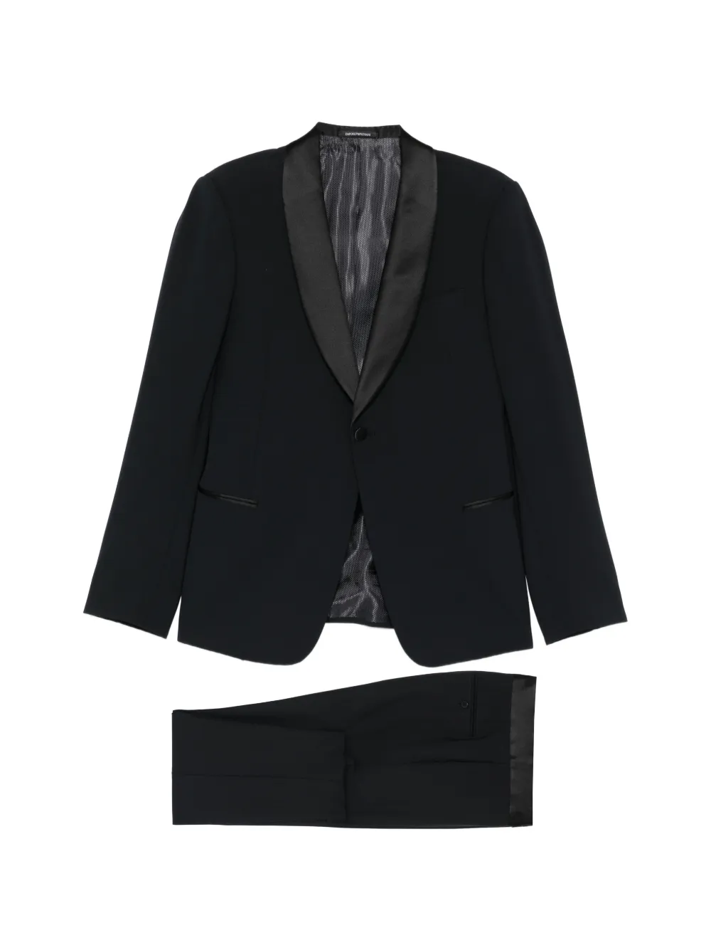 Emporio Armani shawl-lapel suit - Blu